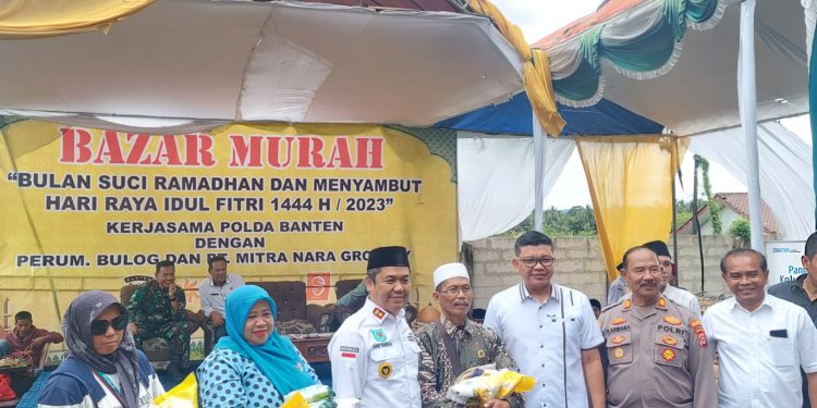 Sambut Hari Raya Idul Fitri 1444 H, Polda Banten Gelar Bazar Murah di Padarincang