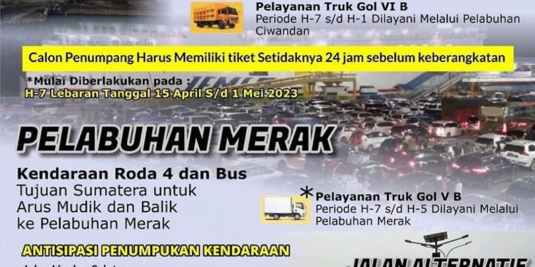 Arus Mudik Lebaran 2023, Polda Banten Siapkan Pelabuhan Ciwandan dan Merak, untuk Antisipasi Penumpukan Kendaraan