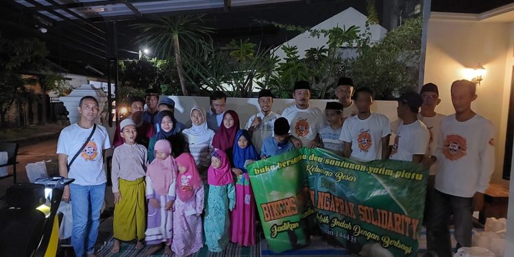 BIKERS BANTEN NGAPRAX SOLIDARITY (BBNS) BUKBER DAN SANTUNAN KEPADA ANAK YATIM/PIATU