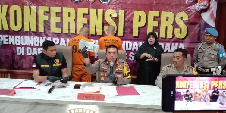 Tim Unit Pidum Satreskrim Polres Serang Ciduk Direktur dan Manager Pt.Garuda Banten Perkasa