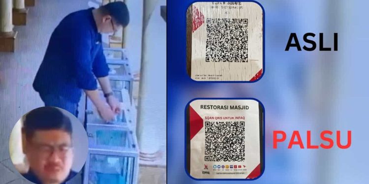 Viral seorang pria ganti QRIS Kotak Amal Masjid di Jaksel dengan Rekening Pribadi