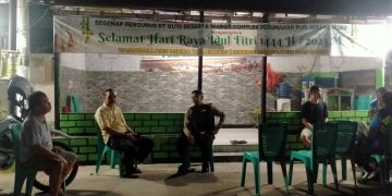 Tim Gabungan Polres Kota Serang Sambangi Pos Ronda RW 15 Puri Serang Hijau