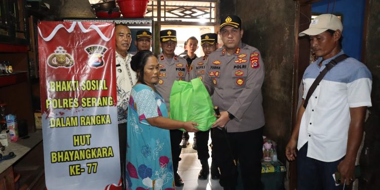 Polres Serang Gelar Baksos Dalam Menyambut HUT Bhayangkara Ke 77/2023
