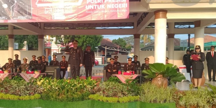 Polres Serang dan Forkopimda Gelar Upacara HUT Bhayangkara Ke 77