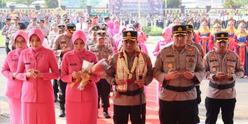 Acara Pelepasan Kapolres Lama Kepada Yang Baru Di Mapolres Serang