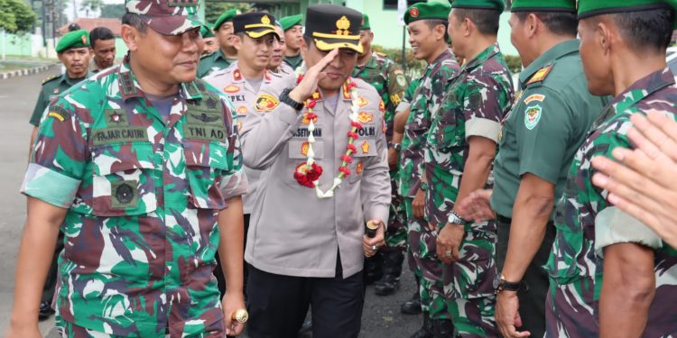Kapolres Serang AKBP Wiwin Setiawan Beserta Jajaran Berkunjung Ke Kodim 0602 Serang