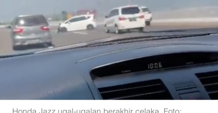 Pelajaran dari Honda Jazz Selap-selip di Tol Berakhir Nabrak