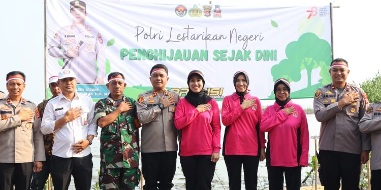 Polres Serang Gelar Tanam pohon