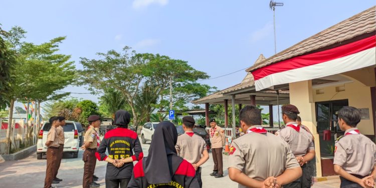 Polsek Kopo Gembleng Pelaku Tawuran Dalam Kegiatan Saka Bhayangkara
