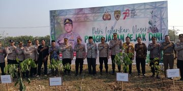 Polres dan Pemkab Serang Gelar Penanaman Pohon di Ruang Terbuka Hijau Puspemkab Serang