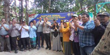 Polres Cilegon Gandeng PT MCCI Support Program Sumur Bor di Gerem Talang