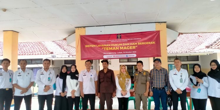 Kemenkumham Provinsi Banten Dan PBH Tajusa Azhar Sosialisasikan Layanan Hukum Di Kecamatan Warung Gunung Lebak