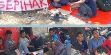 Sepekan Lebih 18 Orang Karyawan PT.GBK Gelar Aksi Unjuk Rasa Akibat PHK Sepihak
