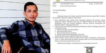 Dinas Pendidikan dan Kebudayaan Provinsi Banten Bohongi Publik Saat Diminta Dokumen Perencanaan Proyek Pembangunan dan Rehabilitasi Gedung SMAN 1 Malingping