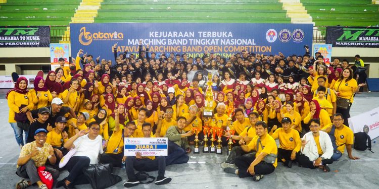 SMPN 9 Jakarta Meraih Juara I Piala Kemenpora di Ajang Batavia Marching Band Competition