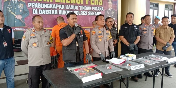 Kelompok Bandit Spesialis Maling Motor Parkiran Diringkus Tim Resmob Polres Serang