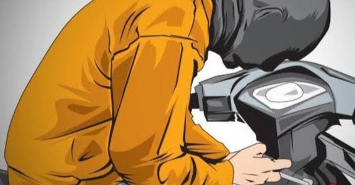 Ketangkap Warga, Ternyata Pelaku Pencuri Motor Seorang ODGJ