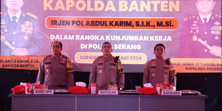 Polres Serang Menerima Kunjungan Kerja Kapolda Banten