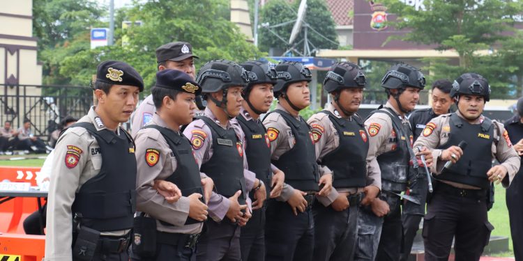 Gelar Simulasi SISPAM TPS, Kapolres Pastikan Personil Siap Bertugas