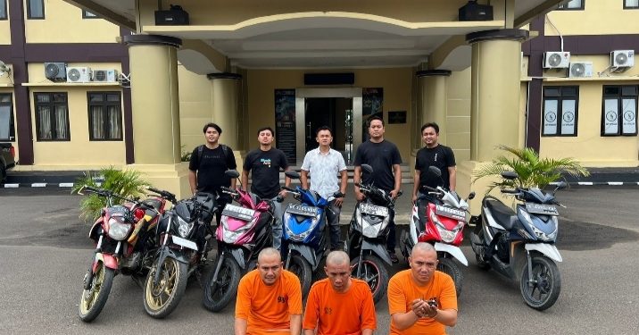 3 Pelaku Pencurian Spesialis Motor Parkiran Diringkus Tim Resmob Polres Serang