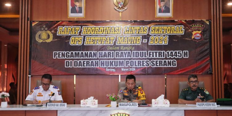 Polres Serang Gelar Rakor Eksternal Ops Ketupat Maung 2024