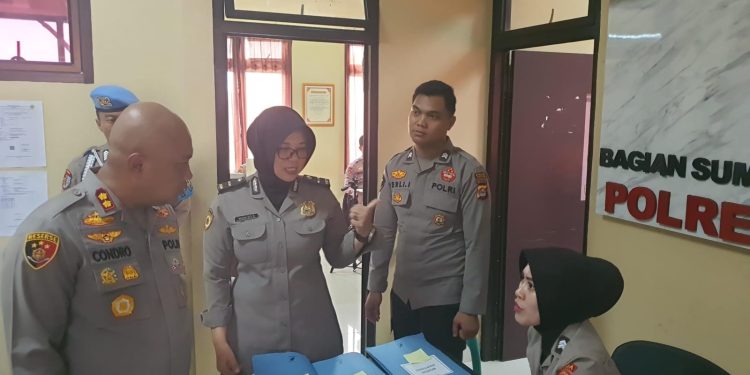 Kapolres Serang Monitoring Penerimaan Calon Anggota Polri