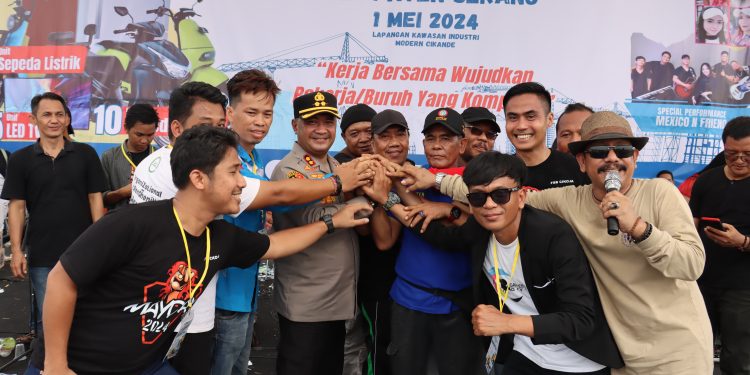 Panitia Hari Buruh Apresiasi Pengusaha, Pemkab dan Polres Serang
