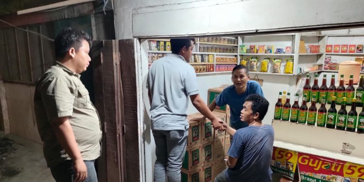 Gelar Operasi Miras Serentak, Miras Berbagai Jenis dan Merk Disita