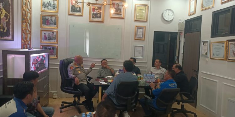 Polres Serang dan Pengurus Serikat Buruh Gelar Mitigasi Perayaan Kenaikan Isa Al Masih