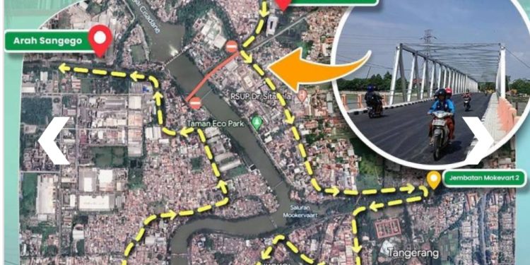 Jembatan Pintu Air 10 Kota Tangerang Bakal Ditutup Sementara, Berikut Jalur Alternatifnya!