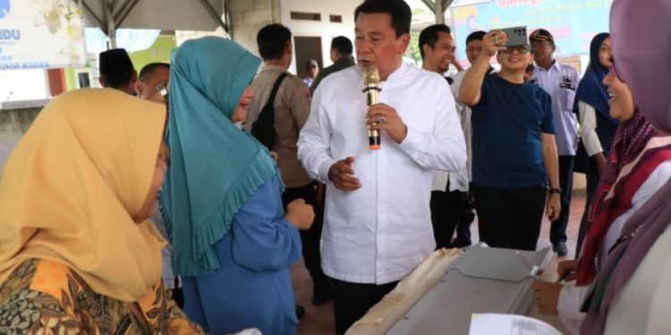 Sekda Pantau Program Gerebek Posyandu di Tegal Kunir Kidul Kecamatan Mauk