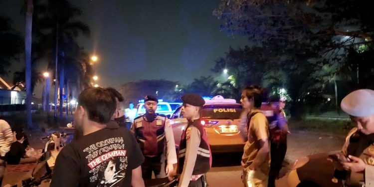 Jaga Kondusivitas Kamtibmas, Personil Polres Serang Bubarkan Remaja Nongkrong