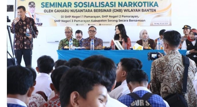 GNB Sosialisasikan Bahaya Narkotik ke Siswa SMPN di Kabupaten Serang