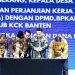 BPR Teken PKS Kegiatan Dana Desa bersama Pemkab Serang dan Bank bjb Banten