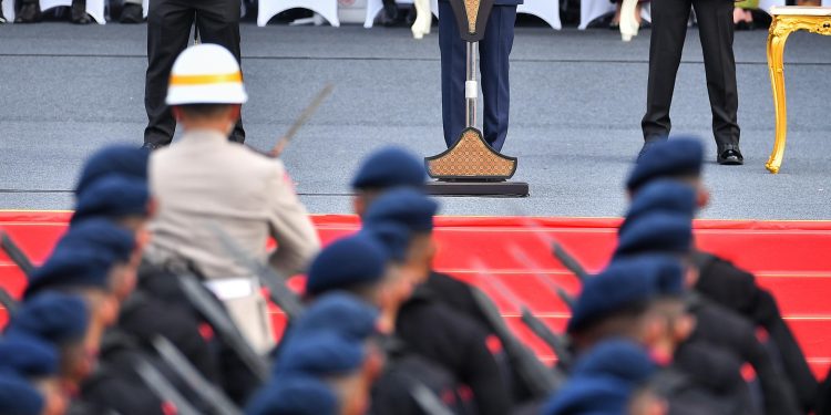 Peringati Hari Bhayangkara ke-78, AHY Hadiri Upacara di Monas