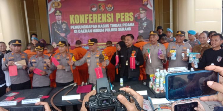 Dalam Operasi Pekat Maung Polres Serang Berhasil Meringkus 16 Pelaku Kejahatan