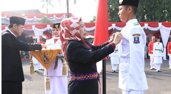 Kukuhkan Paskibraka Tahun 2024, Bupati Serang Ingatkan Jaga Attitude