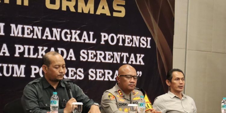 Kapolres Serang Hadiri Sosialisasi Partisipasi Ormas Dalam Pilkada Serentak