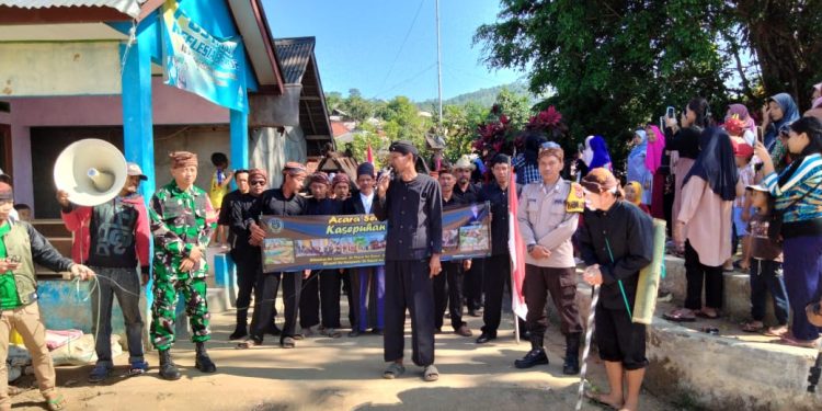 Bhabinkamtibmas Polsek Bayah Polres Lebak Menghadiri kegiatan Seren Tahun