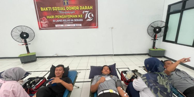 Bakti Sosial (Baksos) Donor Darah Lembaga Pemasyarakatan Kelas IIA Serang