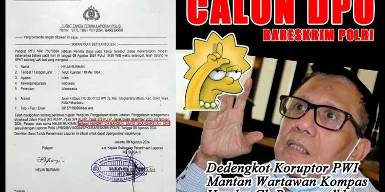 Dipolisikan, Alumni Lemhannas Minta Hendry Bangun Segera Diproses Hukum