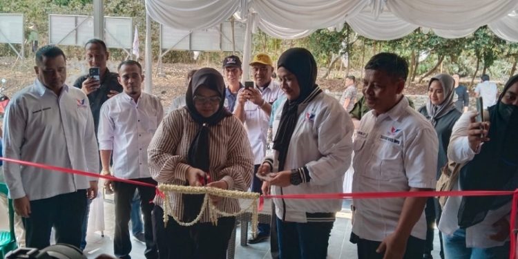 Hj.Ratu Ria Maryana SE Calon Walikota Serang Resmikan Pos Kemenangan Dari Partai Perindo Kota Serang