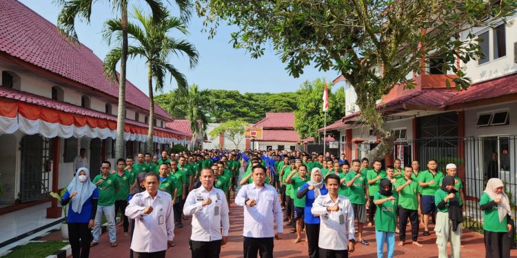 Pasca Pelantikan, Kalapas Coffee Morning bersama seluruh WBP Lapas Rangkasbitung