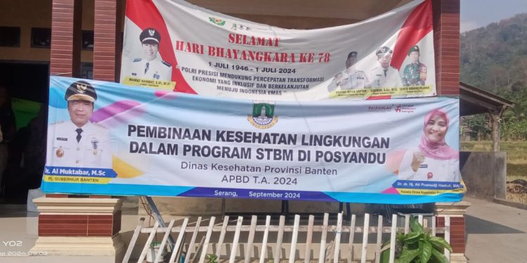 Dalam Rangka Pembinaan Kesehatan Lingkungan Dinkes Provinsi Banten Melakukan Kunjungan Ke Kelurahan Sayar.