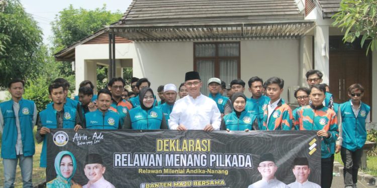 Dukung Andika-Nanang, Relawan “Menang” Bidik Pemilih Milenial
