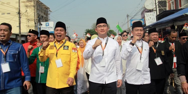 Diiring Seribuan Santri Bershalawat, Andika-Nanang Dapat Nomor Urut 1