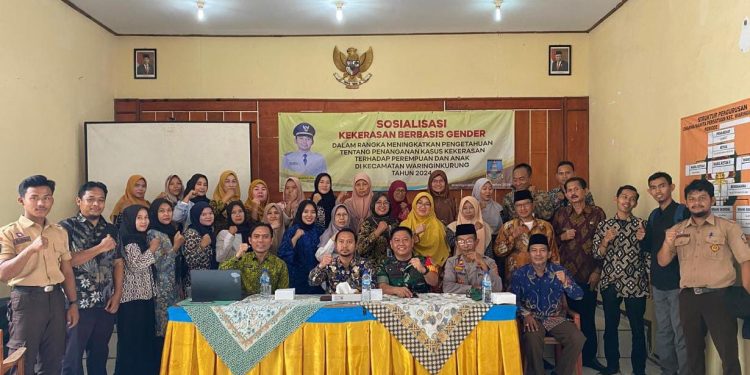 Danramil 0602-07/Waringinkurung Hadiri Sosialisasi Kekerasan Berbasis Gender Penanganan Kasus Perempuan Dan Anak