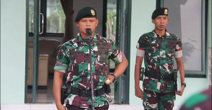 Upacara Kenaikan Pangkat Prajurit Yonif 318/Adhirajasa Yudha di Sajira, Lebak