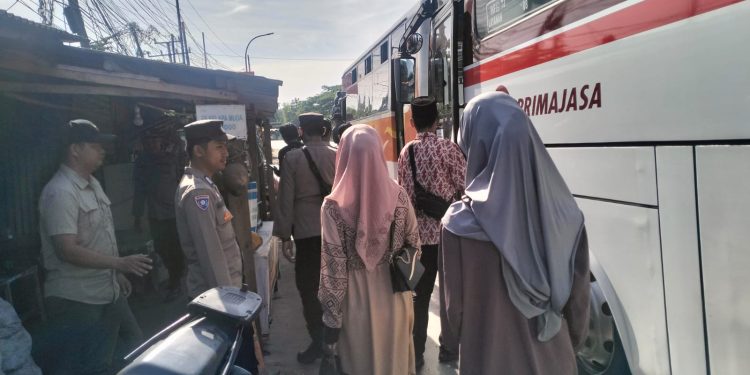 Antisipasi Kelompok Intoleran ke Jakarta, Polres Serang Periksa Kendaraan