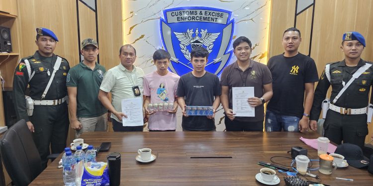 Denpom lll/4 Serang dan Bea Cukai Merak Amankan Ratusan Slop Roko Ilegal